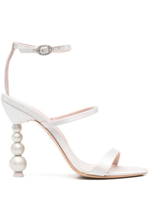 Sophia Webster Rosalind Pearl Mid-Heel Sandals